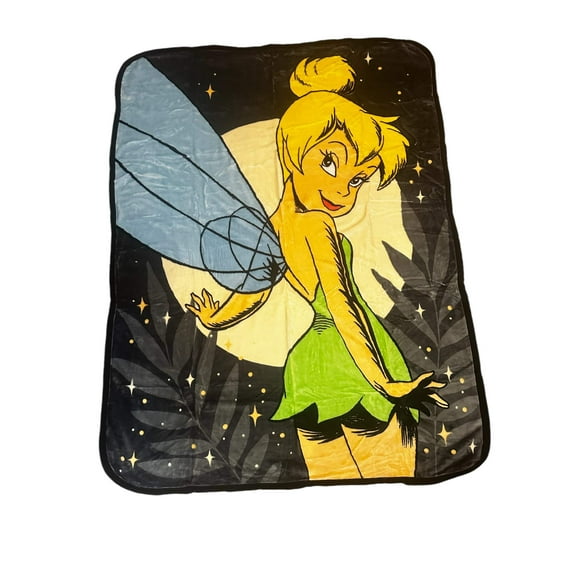 Tinkerbell Twin Plush Blanket Super Soft "Neon Moon"