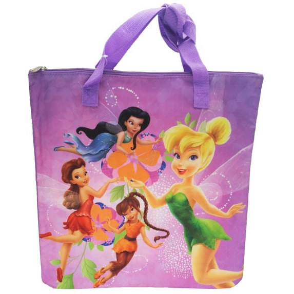 Tinkerbell and Friends Tote Shoulder Bag Purple