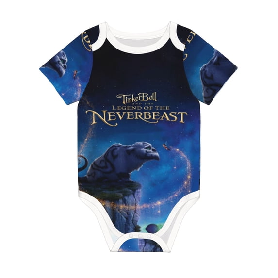 Tinker-bel Legend of the Never Beast Jumpsuit Newborn Baby Bodysuit Infant Outfit 0-24Months Kids Short Clothes