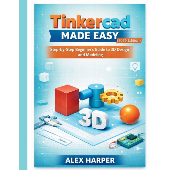 Tinkercad Made Easy (2026 Edition): A Step-by-Step Beginner's Guide to 3D Design and Modeling, (Paperback)