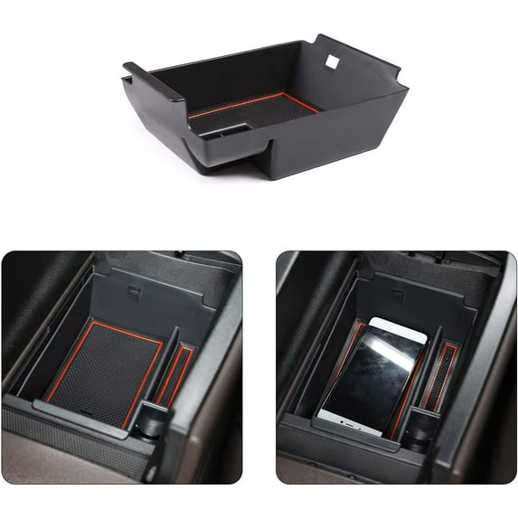 Tinki Car Central Armrest Storage Box Container Tray Organizer for Mercedes Benz GLE Class GLE350 400 W167 GLE580 GLE53 2020 - 2023,height 3.5in