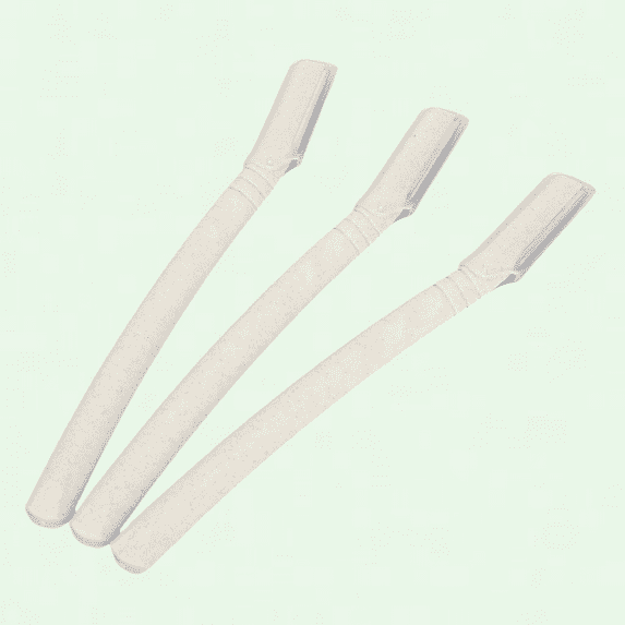 Tinkle 3pcs Face Razors for Women, Stainless Steel Portable Trimmer Dermaplaning Tool