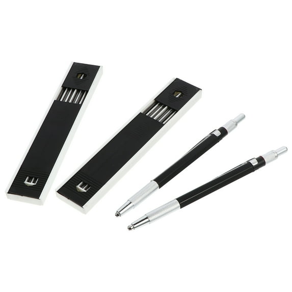 Tinksky 2 Sets Mechanical Pencil Automatic Lead Pencil Carpenters Drawing Marking Device
