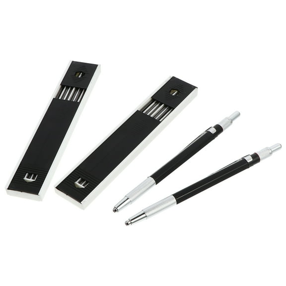 Tinksky 2 Sets Mechanical Pencil Automatic Lead Pencil Carpenters Drawing Marking Device