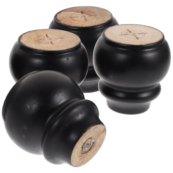 Tinksky 4 Pcs Solid Wood Furniture Legs Dresser Legs Sofa Replacement Legs Armchair Legs