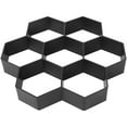 thumbnail image 1 of FRCOLOR Hexagon Brick Mold Plastic Cement Tile Mould DIY Garden Path Paving 1 Set (Black), 1 of 6