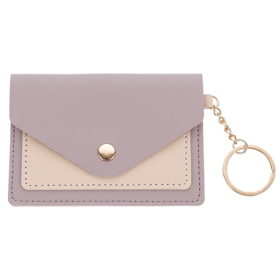 Tinksky Leather Coin Purse Small Keychain Wallet Coin Purse Portable Change Wallet Pouch