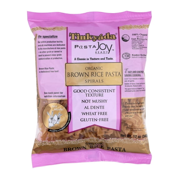 Tinkyada Brown Rice Pasta Organic Spirals 12 Oz