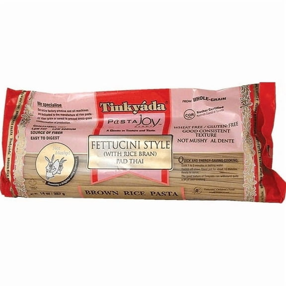 Tinkyada Brown Rice Pasta Fettucini Gluten Free -- 14 oz Pack of 2