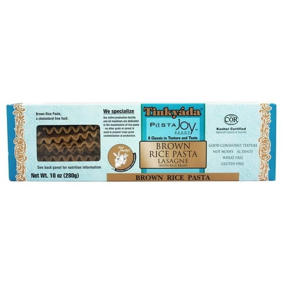 Tinkyada Brown Rice Pasta Lasagne -- 10 oz Pack of 4