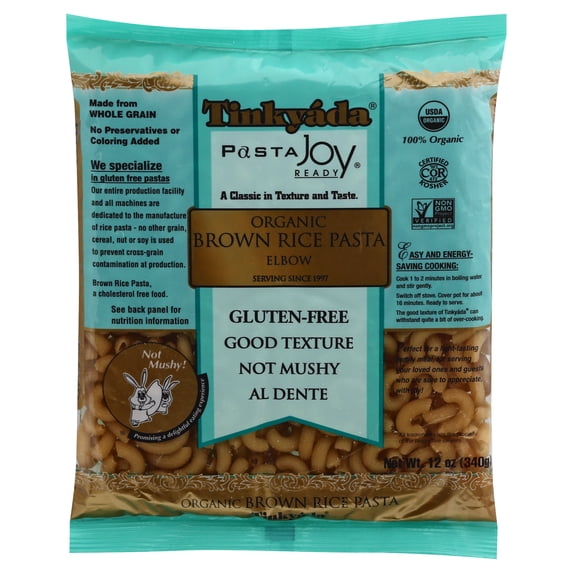 Tinkyada Organic Brown Rice Elbow Pasta 12 oz (Pack Of 10)