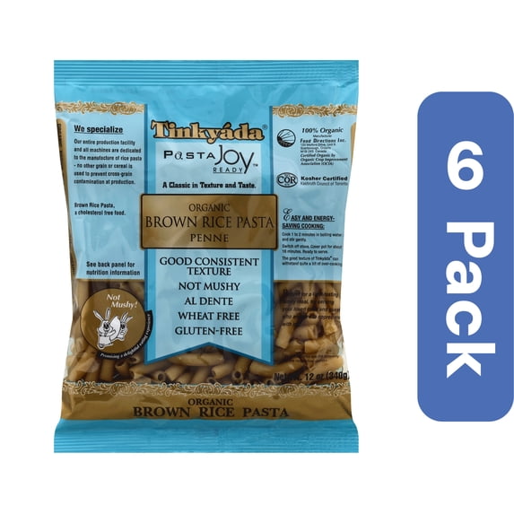 Tinkyada Organic Brown Rice Penne Pasta 12 oz (Pack Of 6)