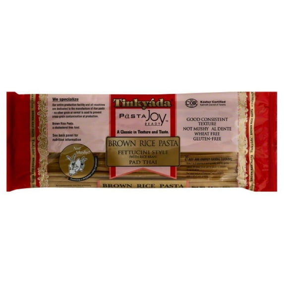 Tinkyada fettuccini style pad thai brown rice pasta, 14 oz (pack of 12)