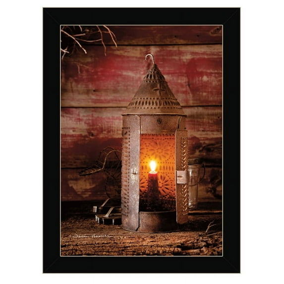 Tinners Lantern By Irvin Hoover Printed Wall Art Wood Multi-Color