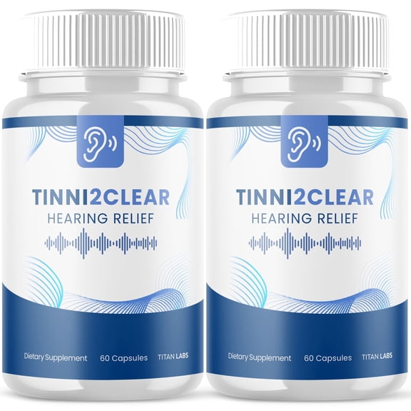 Tinni2Clear Advanced Hearing Support Pills Natural Ear Health Support Tinni 2 Clear 120 Capsules