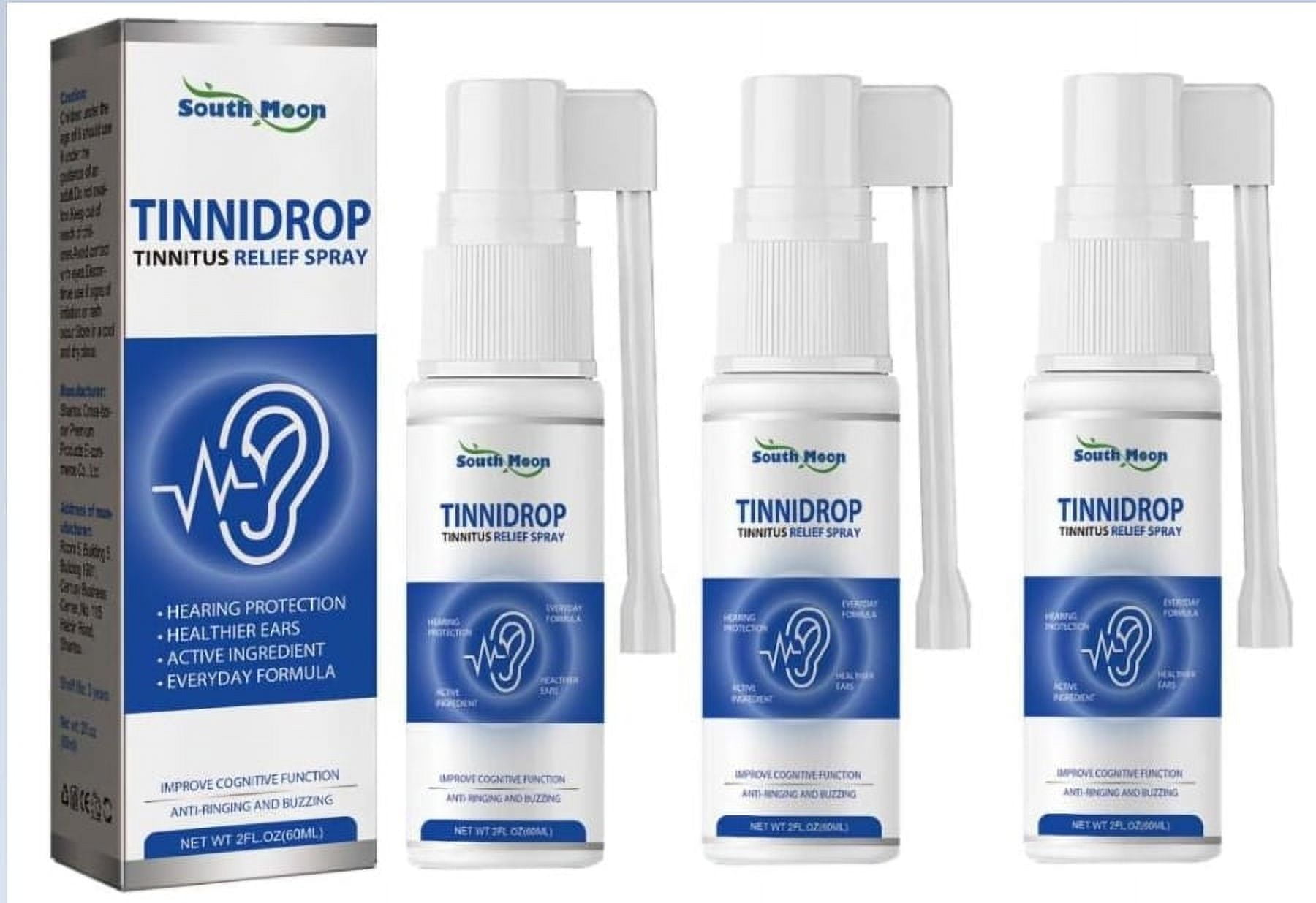 Tinnidrop Tinnitus Relief Spray, Anti Cochlear Blockage Removal Spray, Tinnitus Relief Drops, Tinnitus Relief for Ringing Ears, Gentle And