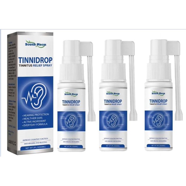 Tinnidrop Tinnitus Relief Spray, Anti Cochlear Blockage Removal Spray