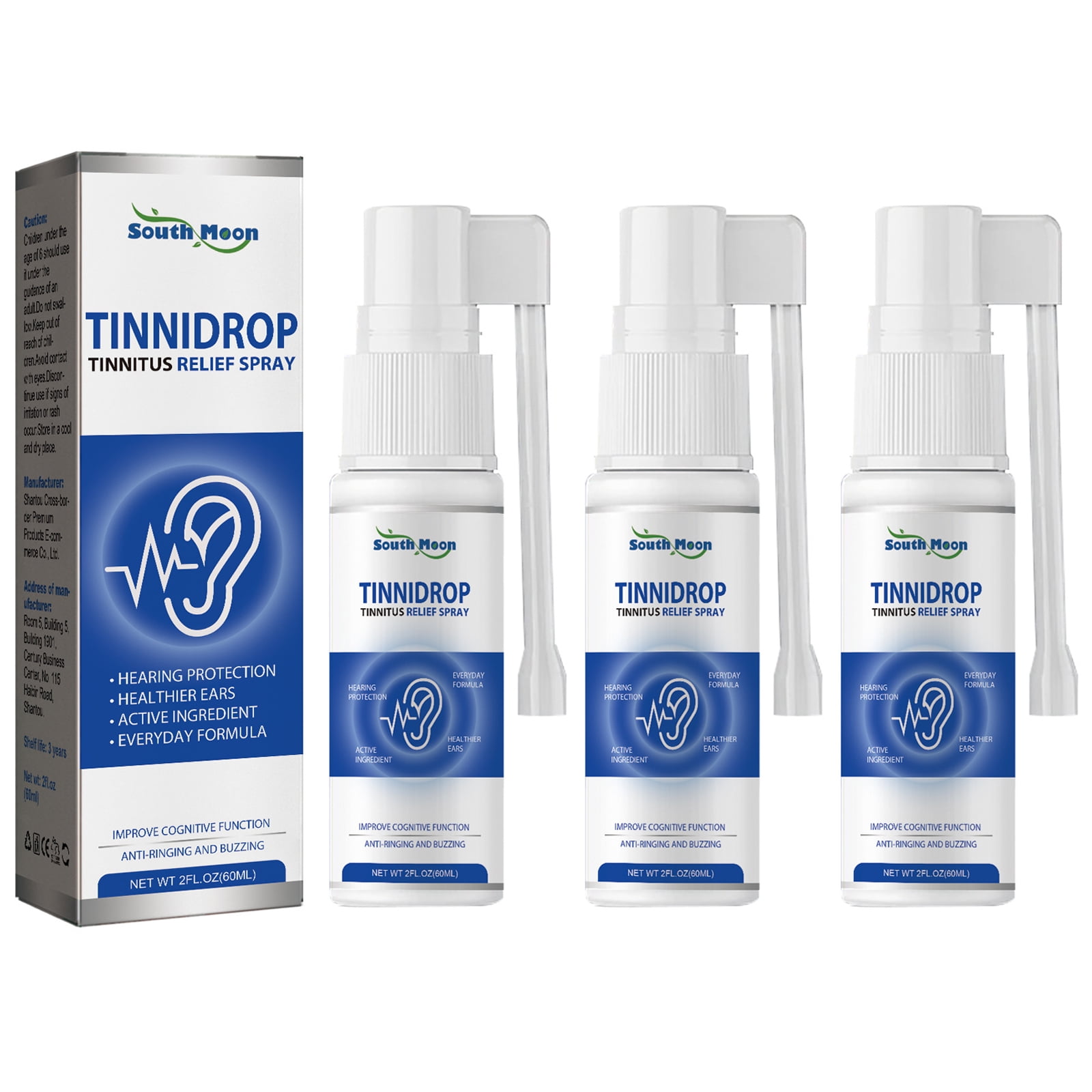 Tinnidrop Tinnitus Relief Spray, Tinnitus Relief for Ringing Ears