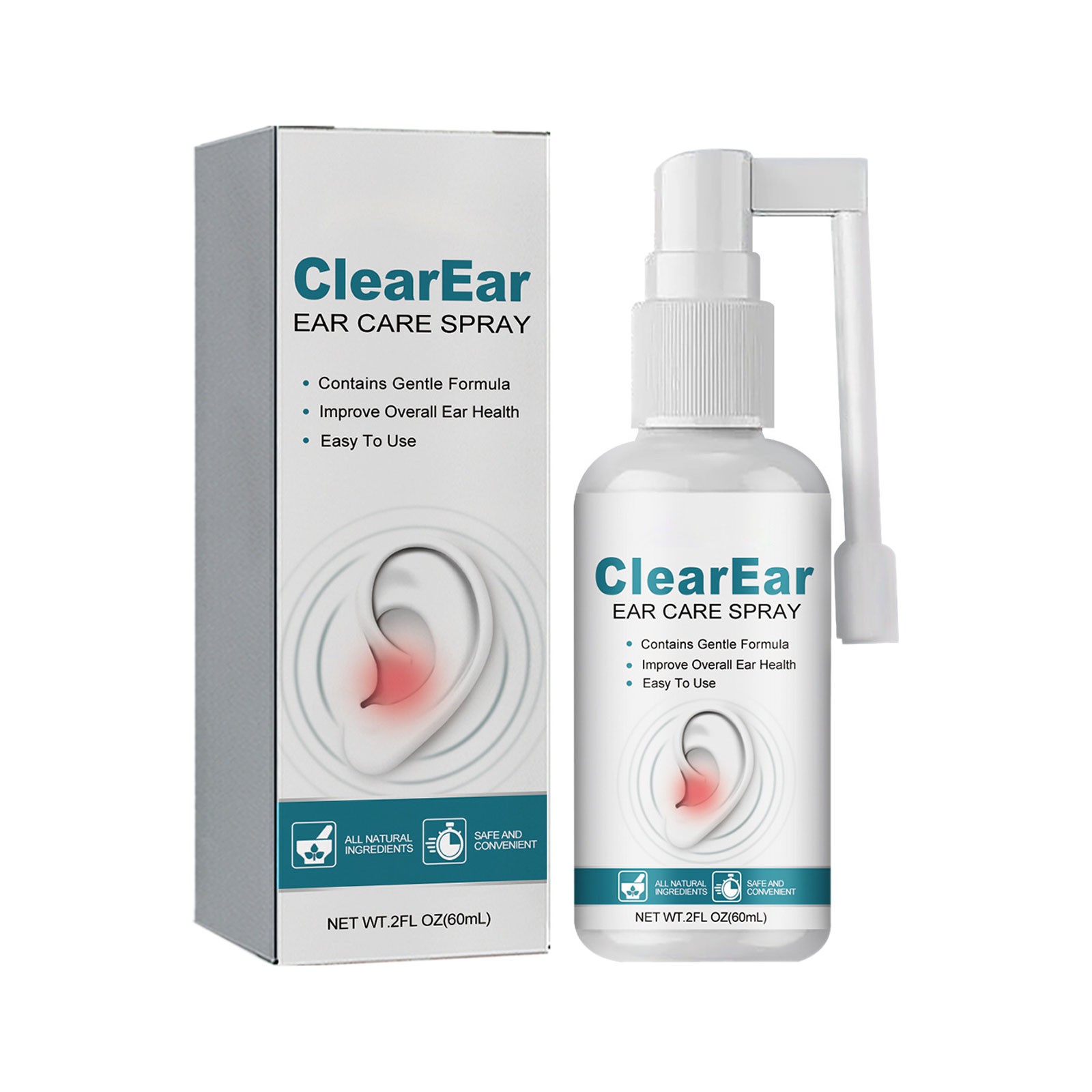 Tinnitus Ease Spray 60Ml Ear Care for Cleaning & Comfort Spray Relieve