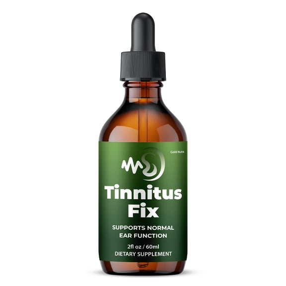Tinnitus Fix Liquid Supplement, Hearing and Ear Health, TinnitusFix Drops, All Natural Formula Extract 60 mL (1 Pack)