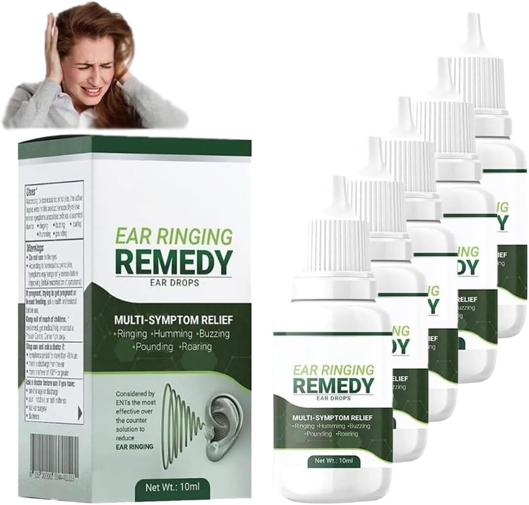 Tinnitus Relief Drops 10ml Earache Relief Ear Drops, Eases Pain 1/3