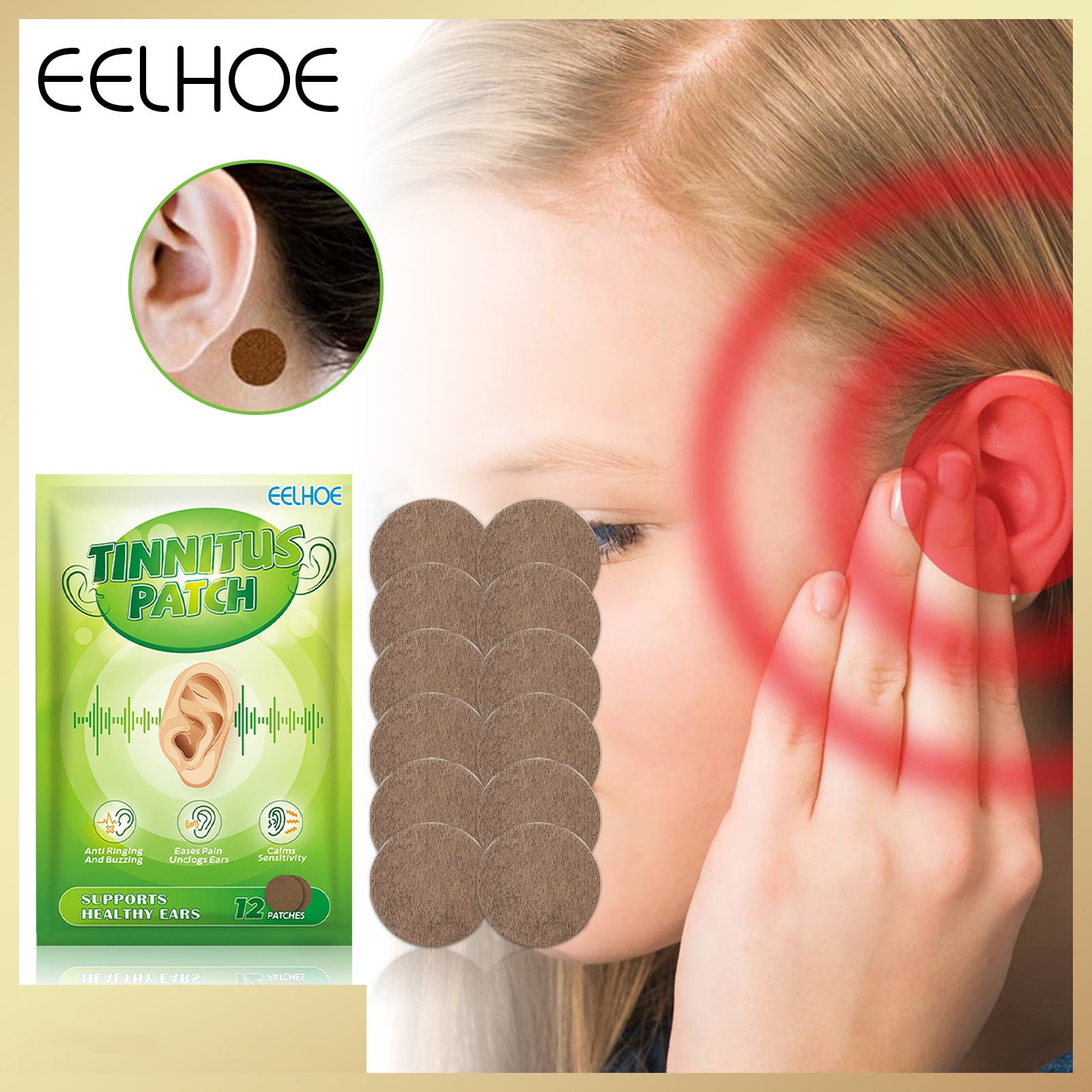 Tinnitus Relief Patches, Tinnitus Relief for Ringing Ears for Hearing