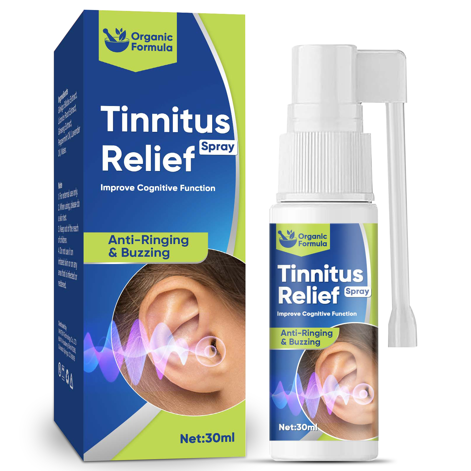 Tinnitus Relief With Herbal Medicine Drops Safe Ear Ringing Control Remedy For Pain