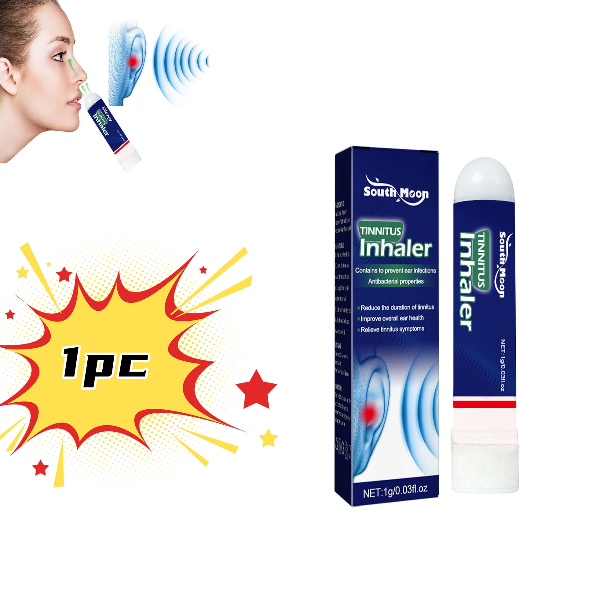 Tinnitus Relief for Ringing Ears, Nasal Stick, Effectively Improves