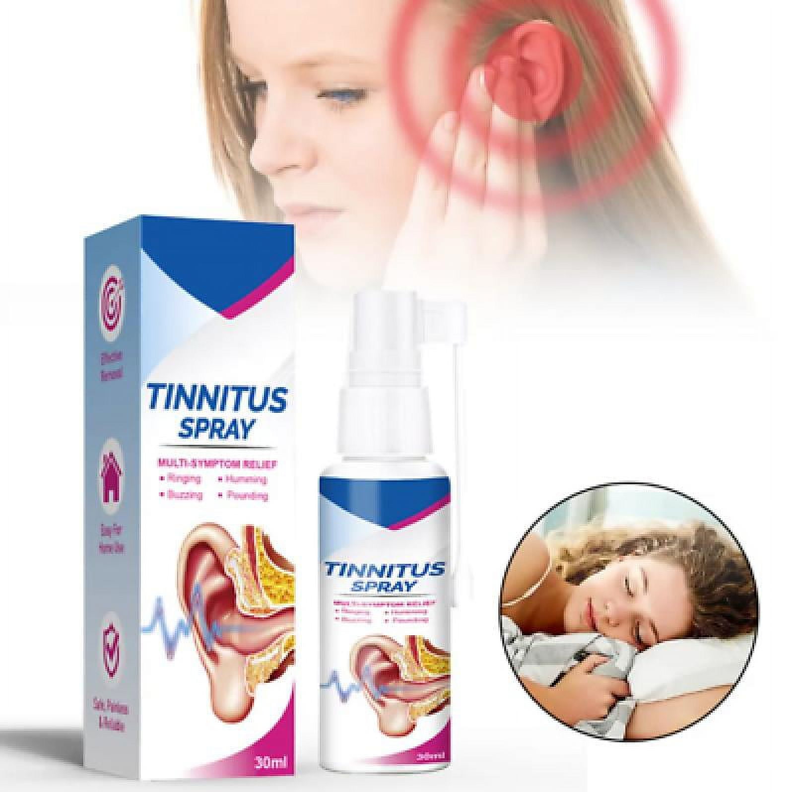 Tinnitus Spray Ear Ringing Relief Relieving Ear Drops Hearing 30ml