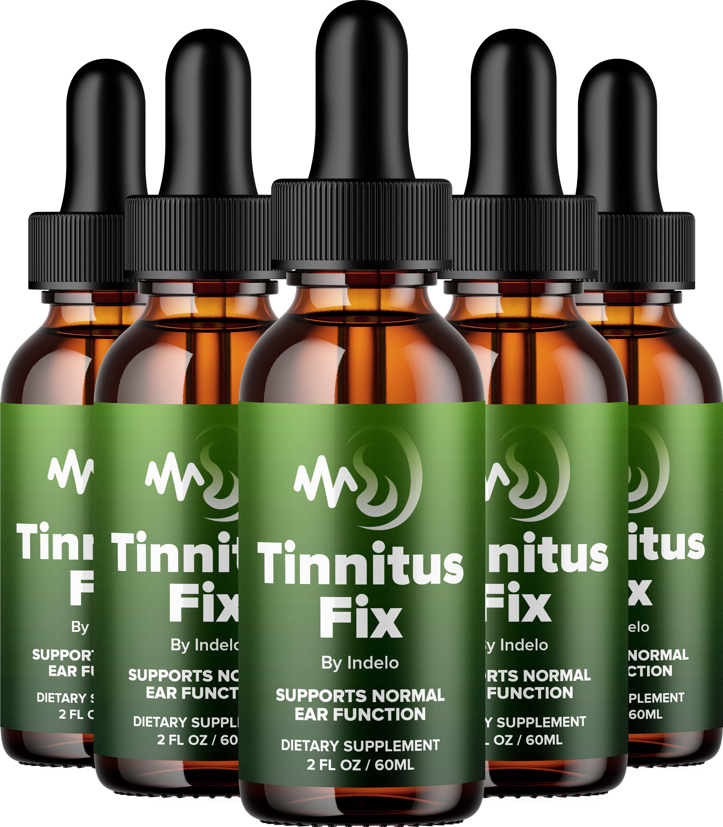 TinnitusFix Healthy Ear Drops Support Supplement – Tinnitus Fix Liquid Ear Ringing Relief, TinnitusFix for Hearing Support, 5 Pack, 5 Month Supply