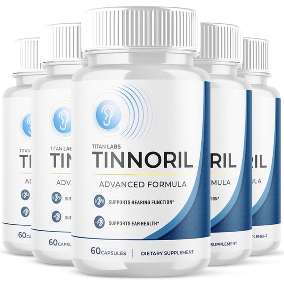 Tinnoril Advanced Hearing Support Pills Natural Ear Health Support (5 Pack)