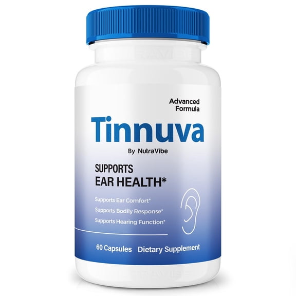 Tinnuva Capsules – Original Formula with a Natural Blend to Support Ear Health, Hearing Comfort & Auditory Balance | Clean and Gentle, Easy-to-Take Daily Pills (60 Capsules)