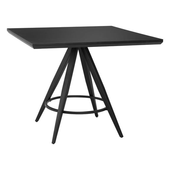 Tinos Dining Table Black Dining Table, Modern Style, Painted MDF square shape tabletop, Steel, Indoor Dining