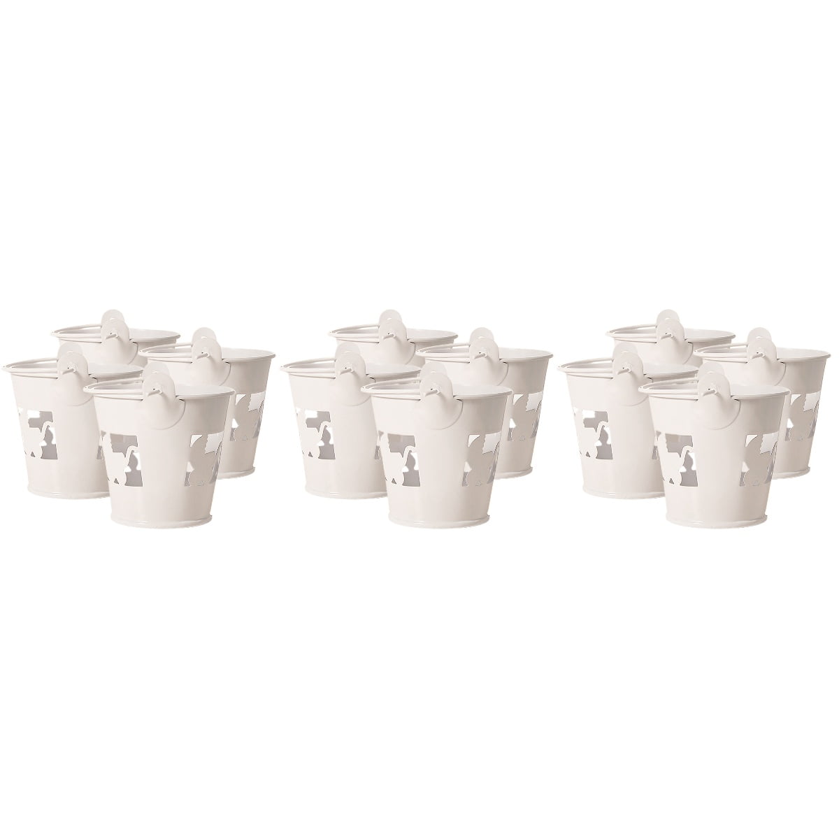 Small White Buckets