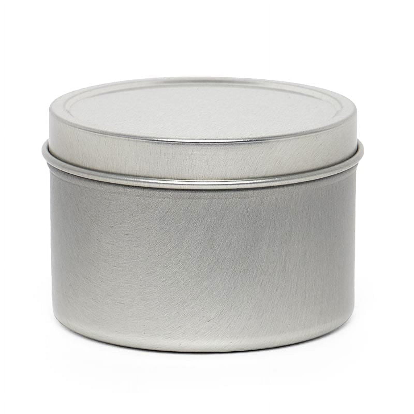 4oz Square Window Steel Tin Can | Quantity: 24 | Width: 2 3/8 inch by Paper Mart