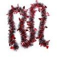 thumbnail image 1 of Tinsel Christmas Garland 78.74 Inch Metallic Twist Garland Shiny Hanging Tinsel for Christmas Tree Fireplace Stairs Holiday Party Supplies (Red), 1 of 6