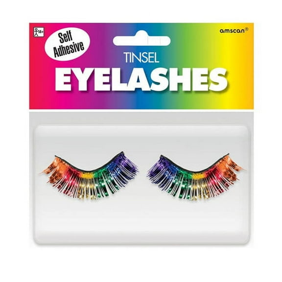 Tinsel Eyelashes | Rainbow | 1 Pair