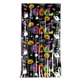 thumbnail image 1 of Tinsel Foil Fringe Curtains, Cute Pumpkins Ghosts Bats Printed Halloween Backdrop Streamer for Party Supplies, Halloween Holiday Celebration Home Decor, 1 of 5