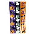 thumbnail image 1 of Tinsel Foil Fringe Curtains, Cute Pumpkins Ghosts Bats Printed Halloween Backdrop Streamer for Party Supplies, Halloween Holiday Celebration Home Decor, 1 of 5