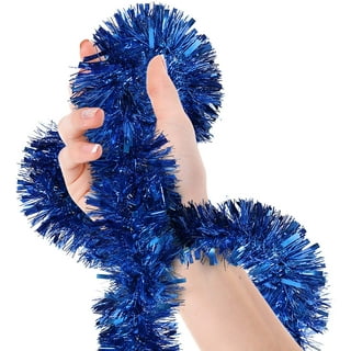 Blue Tinsel Fringe Garland – Lionheart Prints