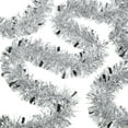 thumbnail image 1 of Tinsel Garland, 33 FEET Tgnazet Silver Tinsel Christmas Garland Christmas Tree Decrations Wedding Birthday Party Supplies, Silver, 1 of 7