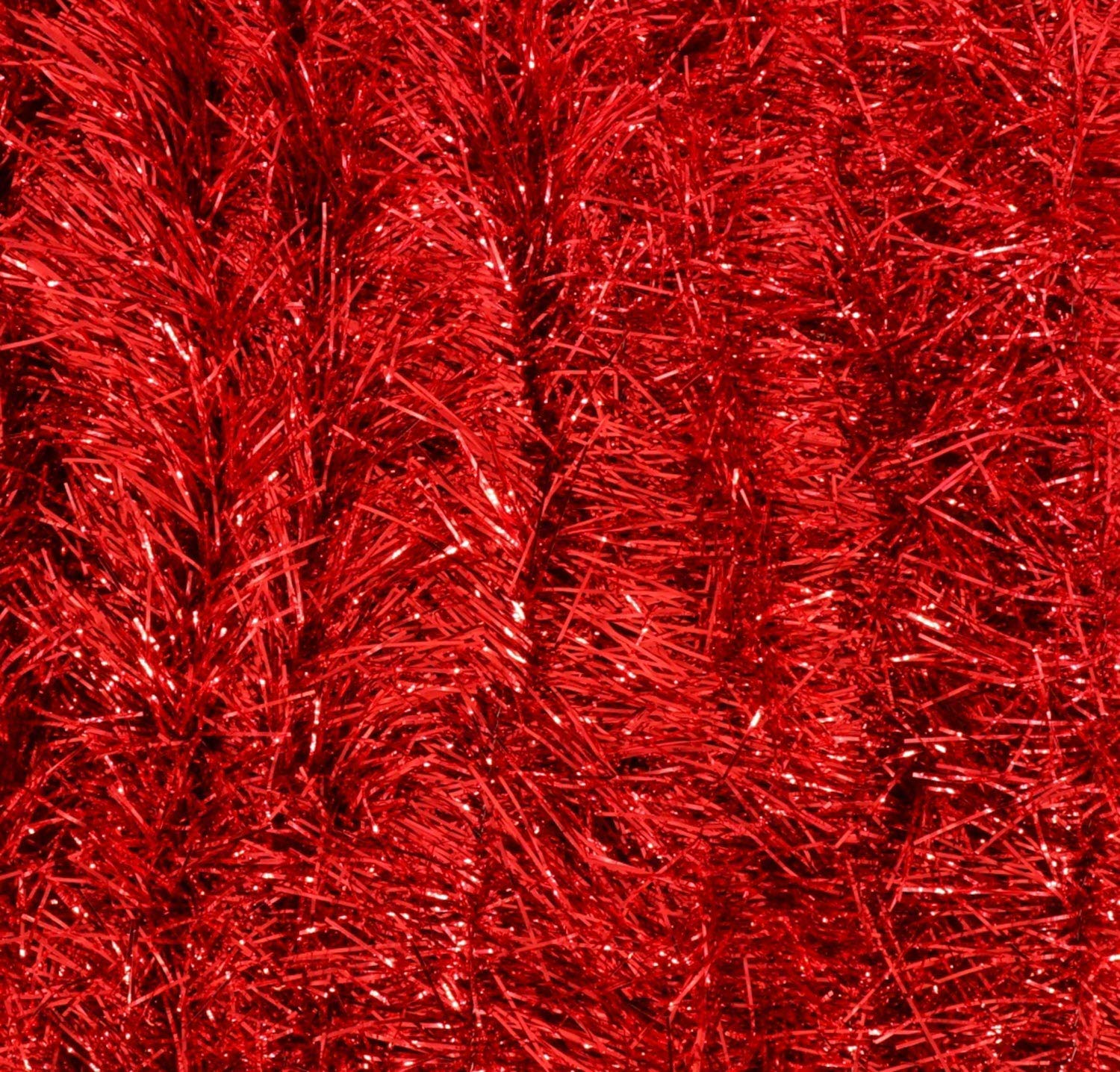 Tinsel Garland Metallic (2 Pack, 15 ft ea) Holiday Streamers Christmas