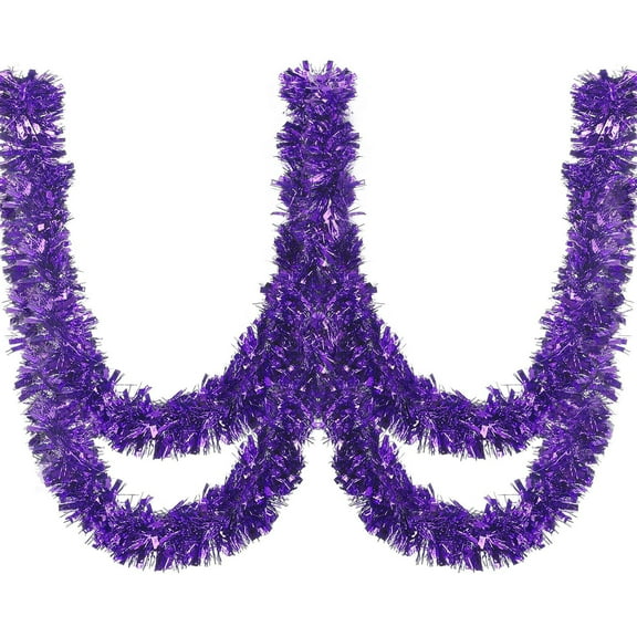 Tinsel Garland for Party Decorations, Colorful Metallic Twist Streamers for Christmas Tree, Halloween,Birthday Party Supplies,Indoor&Outdoor Hanging Garlands for Festive Celebrations and Gatherings