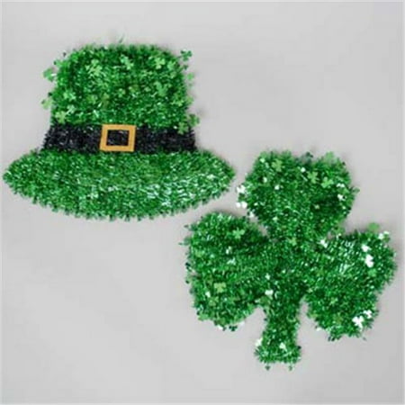 Tinsel Hanging St Patrick Decor 17 in. - Pack Of 24