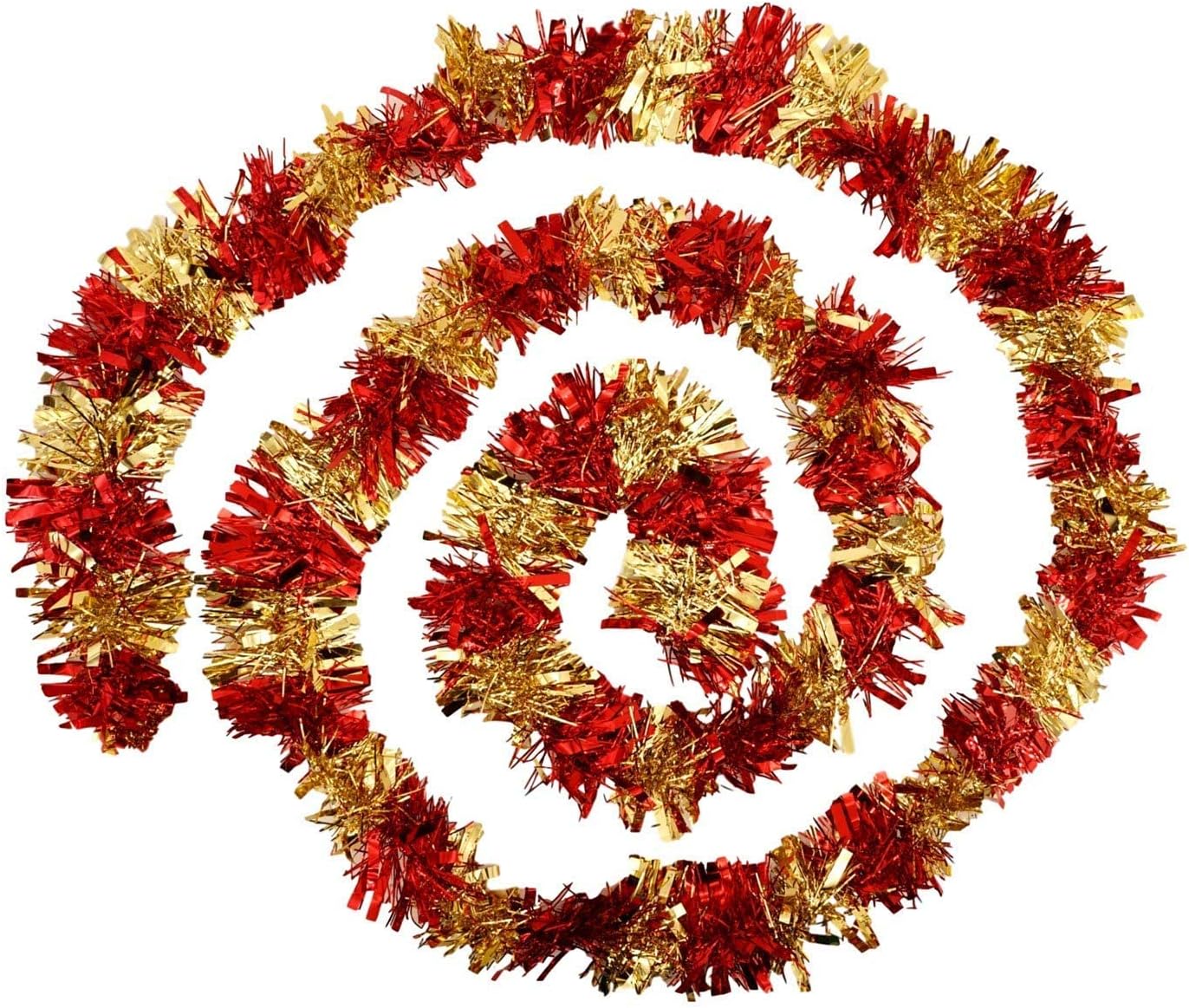 Tinsel Metallic (2 Pack, 15 Ft Ea) Holiday Streamers Christmas Tree