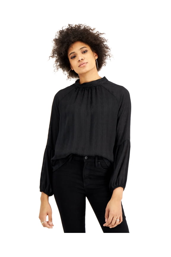 Tinsel Petite Bow Tie Back Blouse Black PS