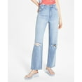 thumbnail image 1 of Tinsel Petite Distressed Straight Leg Jeans Fraiser Wash 2P, 1 of 1