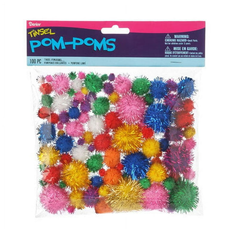 Assorted Glitter Pom Pon - Shields Childcare Supplies