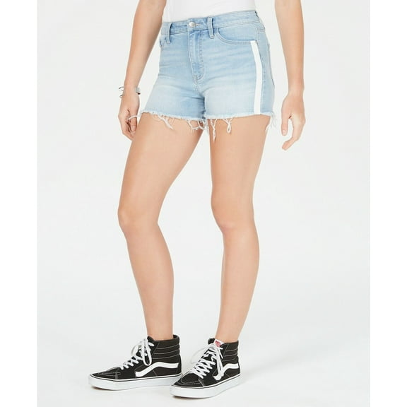 Tinsel Town Juniors Side striped Denim Shorts