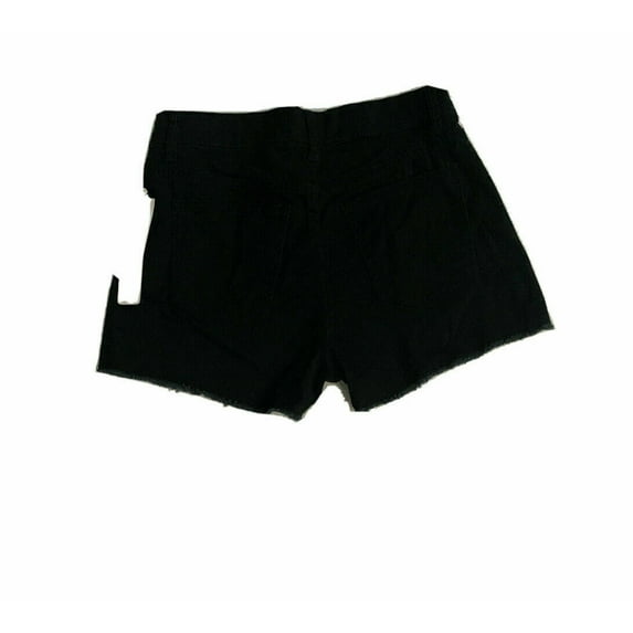 Tinseltown Juniors Frayed Denim Shorts Black 3